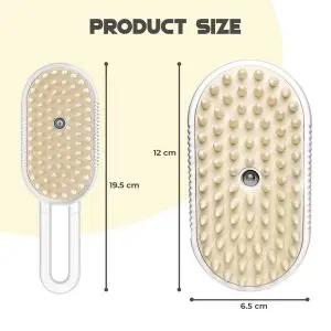 Rechargeable Cat Brush with Steam, Anti-Static Steam Pet Brush, Massage, Cleaning, Shedding & Combing All In One!